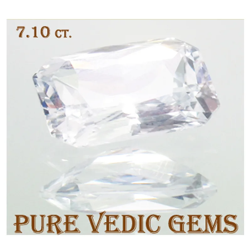 White Sapphire 7.10ct.On-Demand — image 1