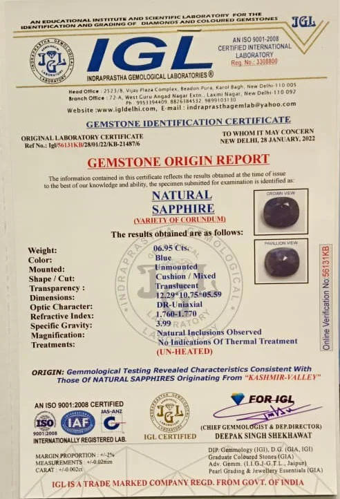 Blue Sapphire 6.95ct.On-Demand view 2