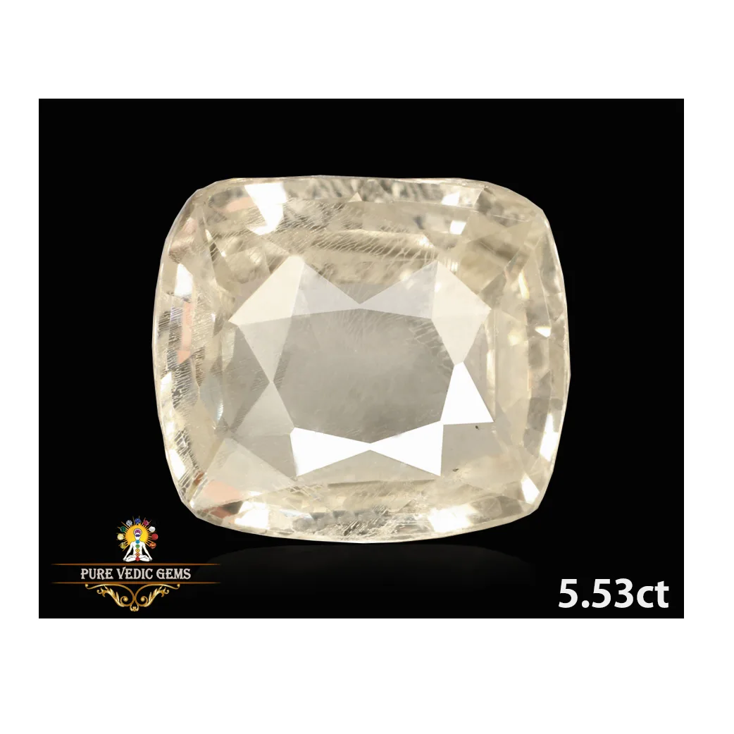 White Sapphire 5.53ct.