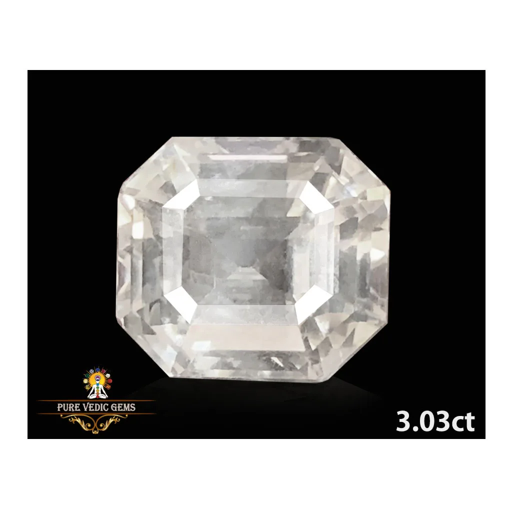 White Sapphire 3.03ct. (Luxury) — image 1