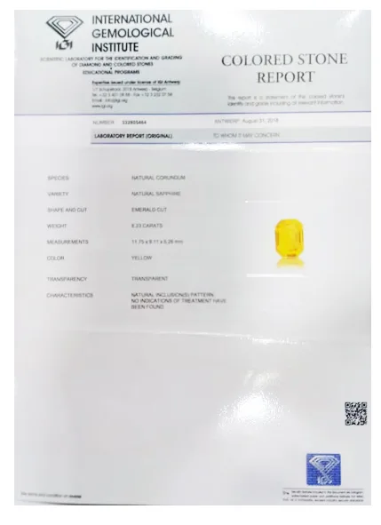 Yellow Sapphire 6.23ct On-Demand view 2