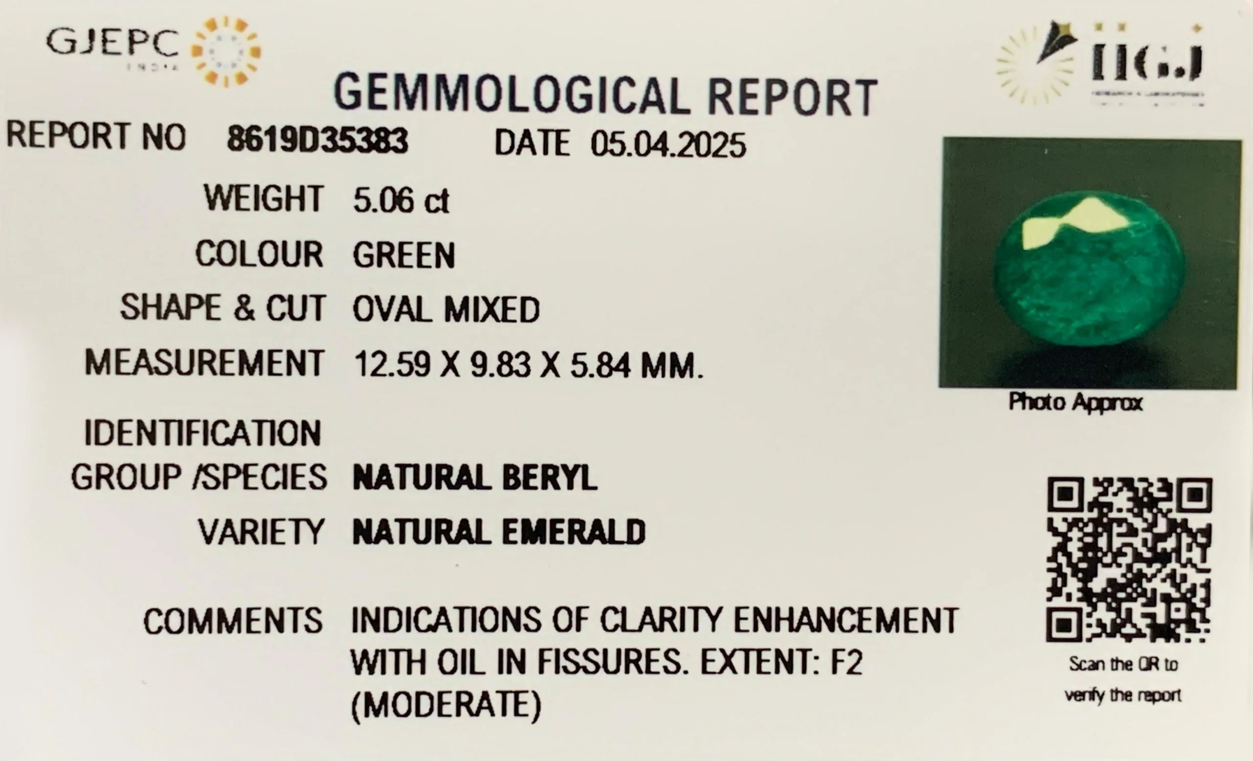 Emerald 5.06ct. (Luxury) view 2