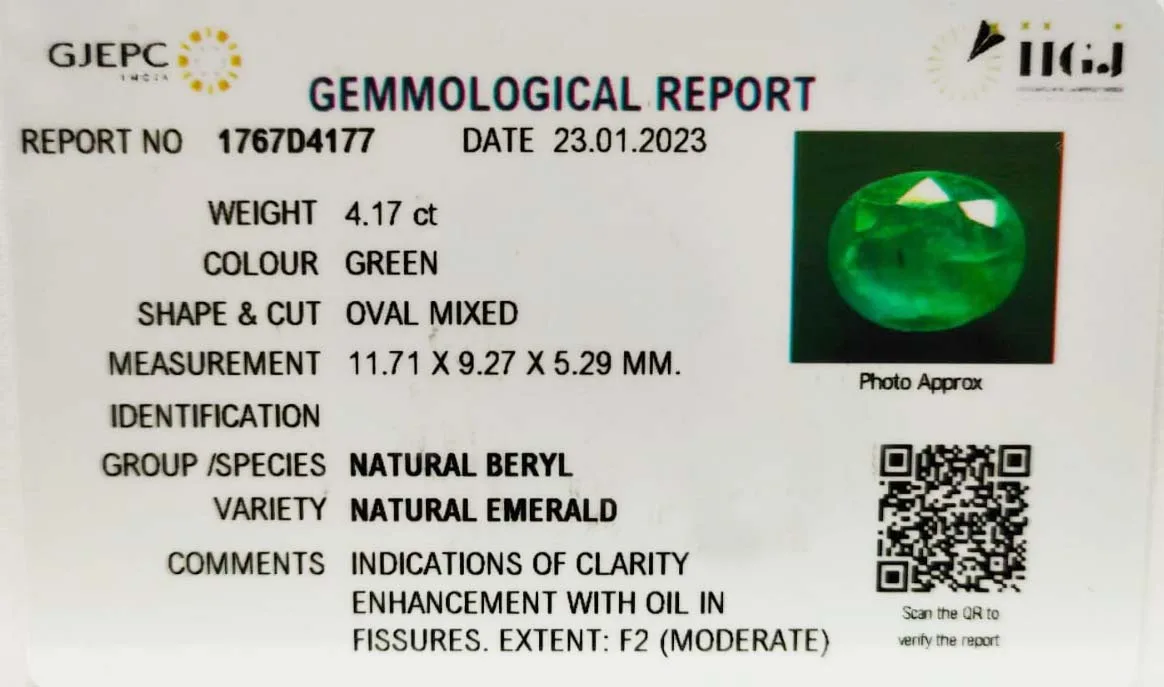 Emerald 4.17ct. (Economy) view 2