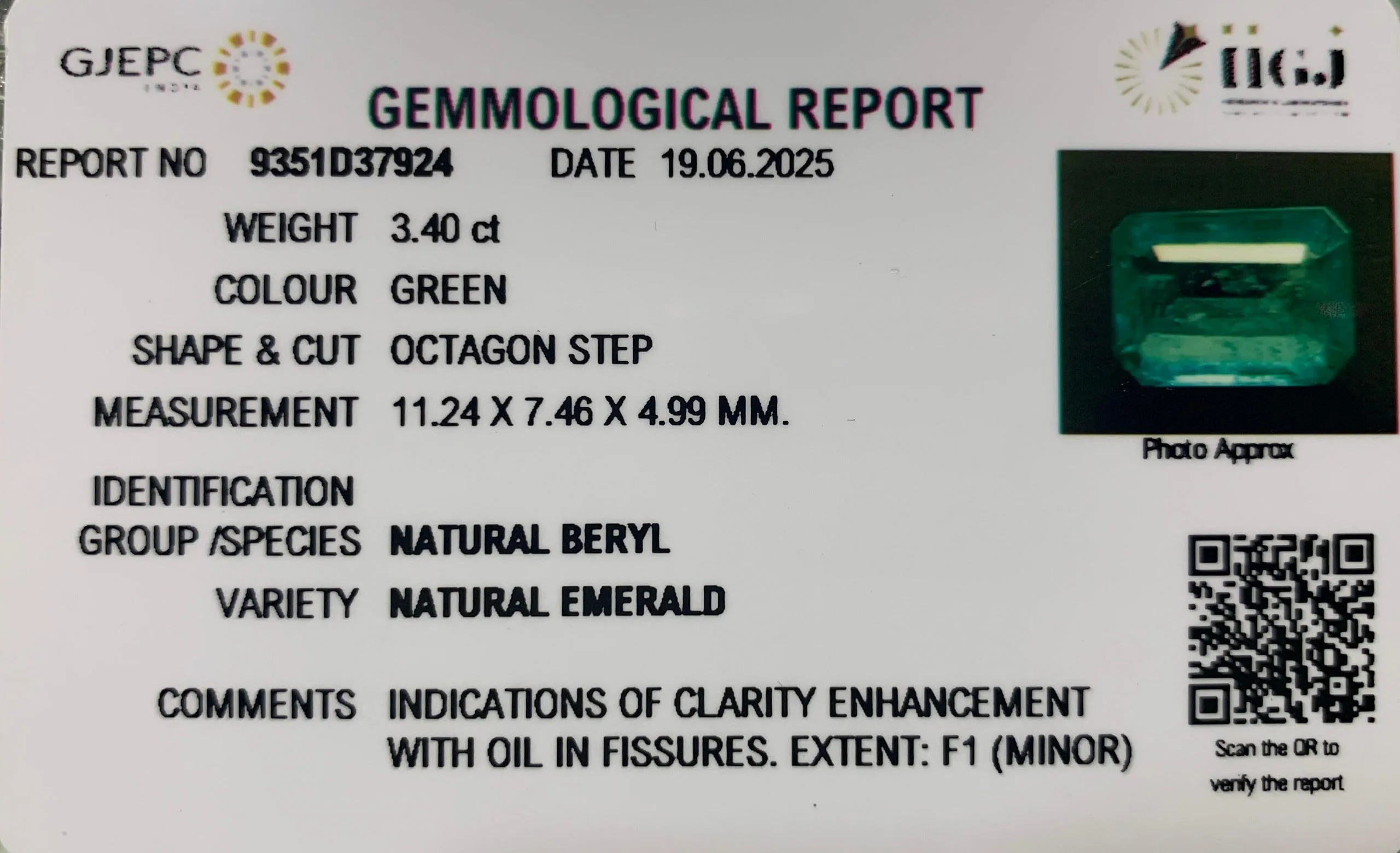 Emerald 3.40ct. (Luxury) view 2