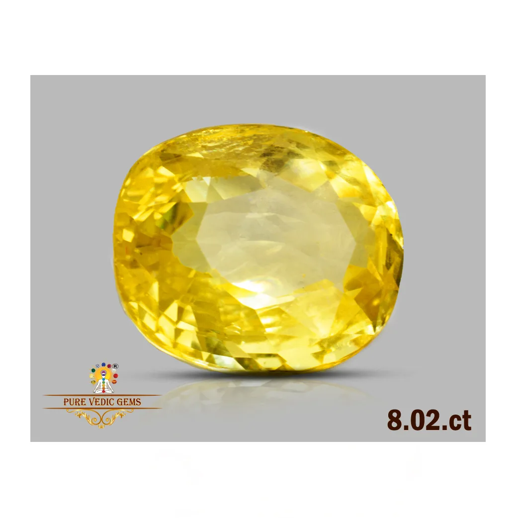 Yellow Sapphire 8.01ct.On-Demand view 2