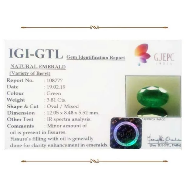 Emerald 3.81ct.On-Demand view 2