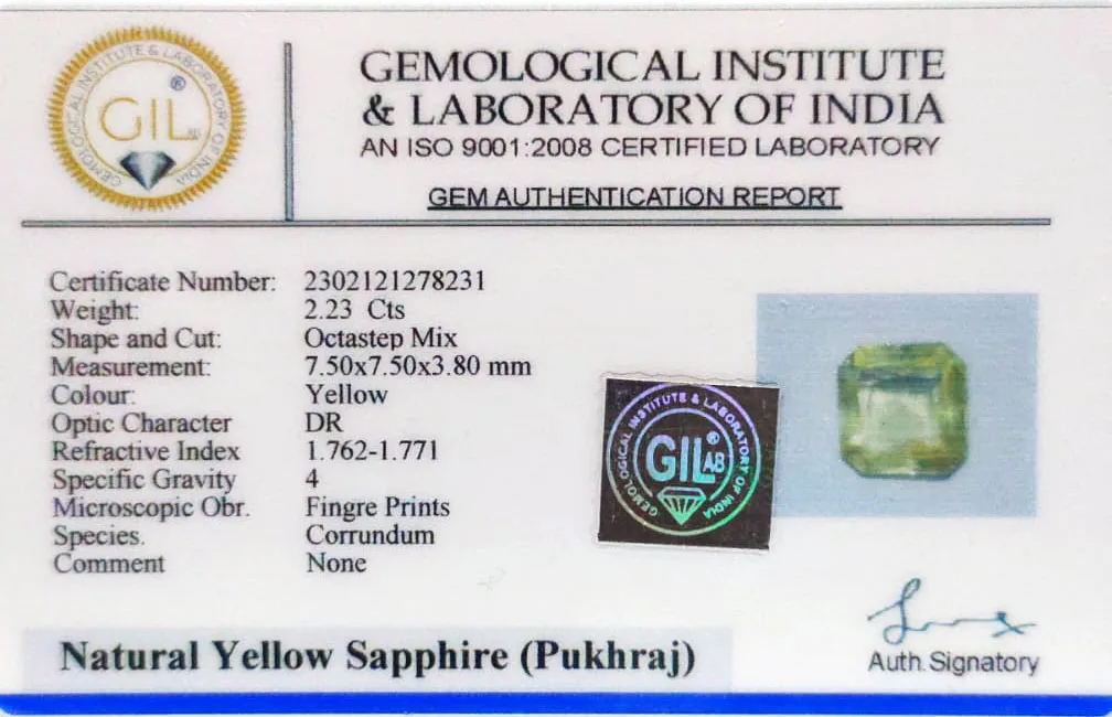 Yellow Sapphire 2.23ct. (Luxury) view 2