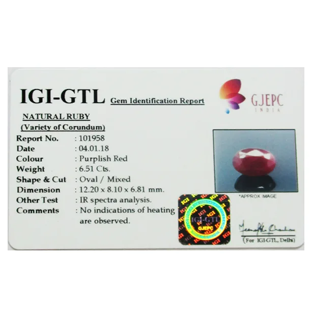 African Ruby 6.51ct. (Premium) view 2