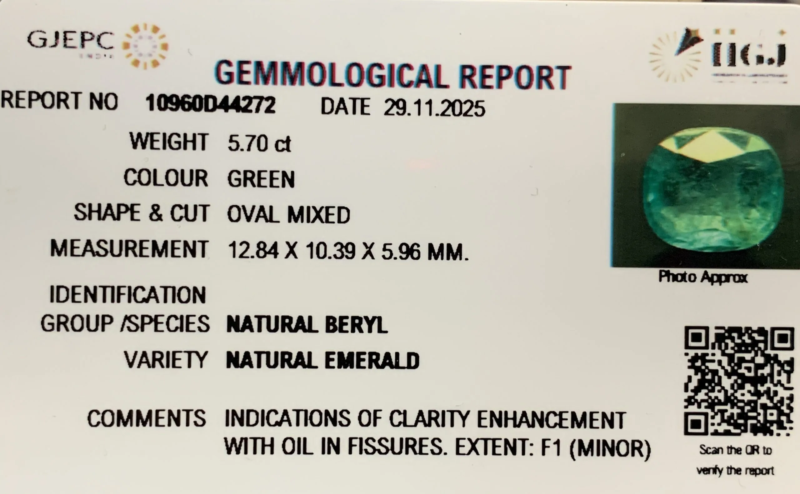 Emerald 5.70ct. (Luxury) view 3