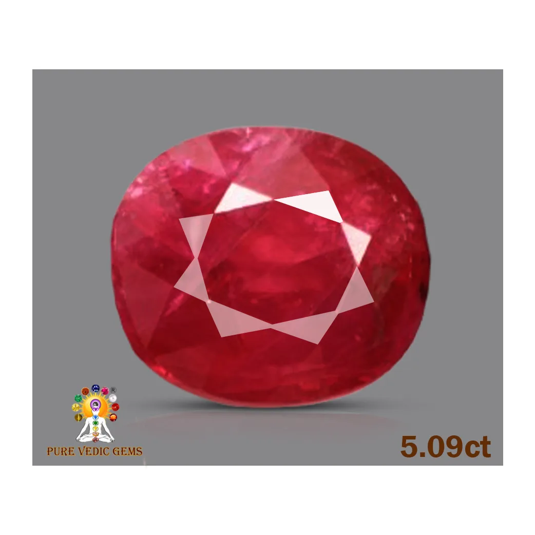 Fine Burma Ruby 5.11ct On-Demand view 2