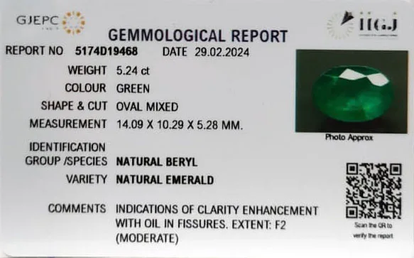 Emerald 5.24ct. (Premium) view 3