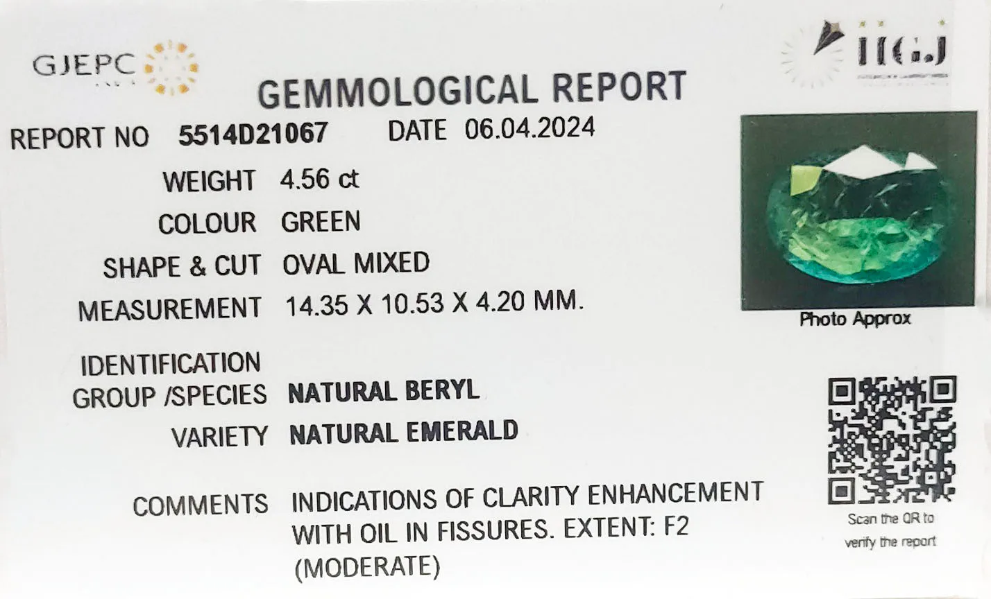 Emerald 4.56ct. (Luxury) view 2