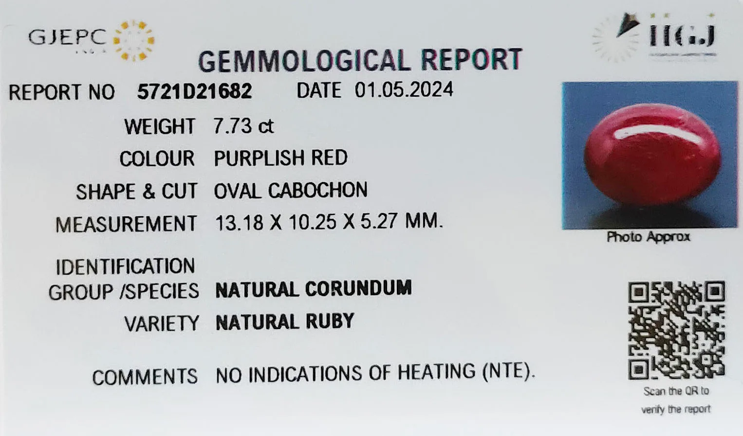 African Ruby 7.73ct On-Demand view 2