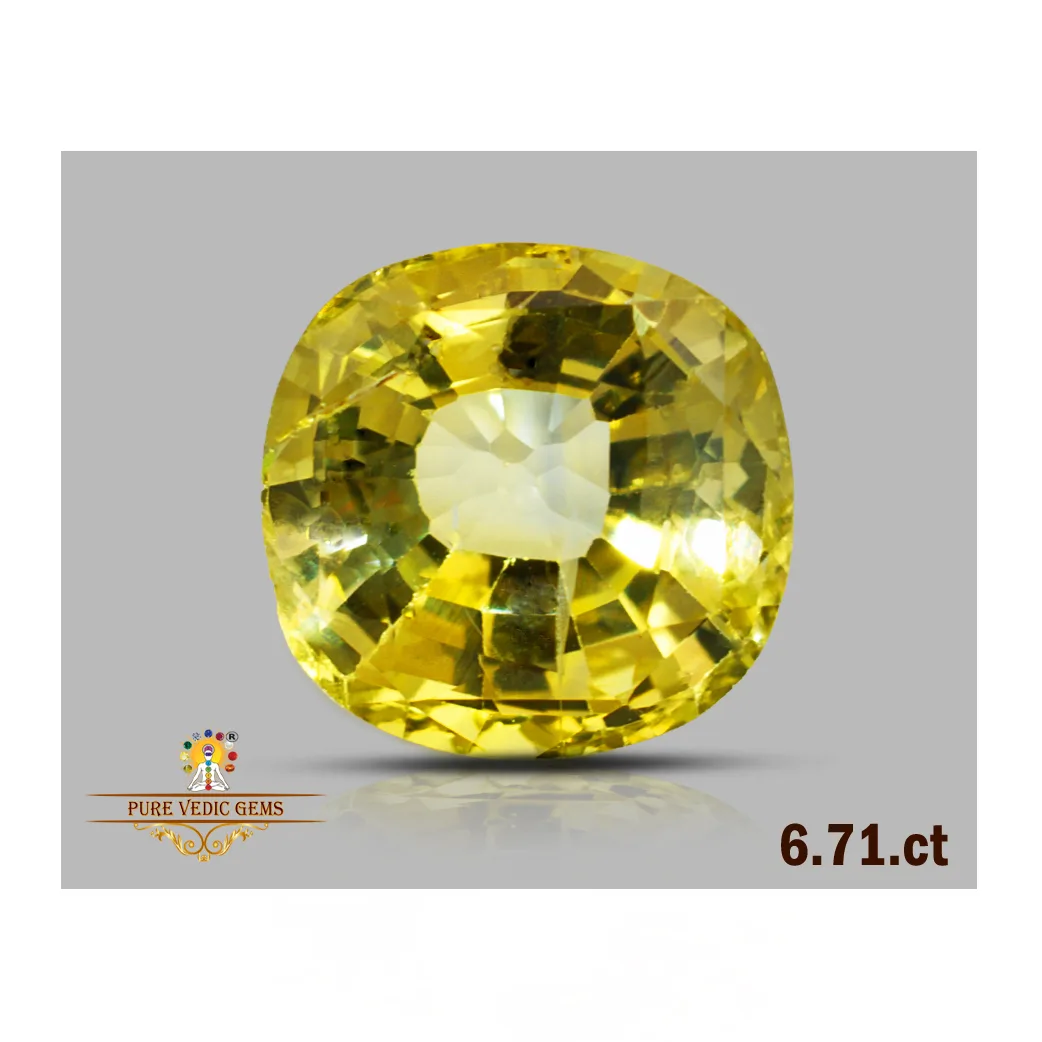 Yellow Sapphire 6.72ct.On-Demand view 2