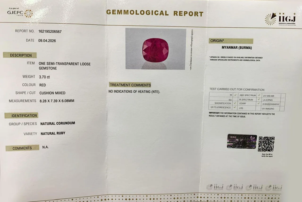 Burma Ruby 3.70ct. (Luxury) view 2