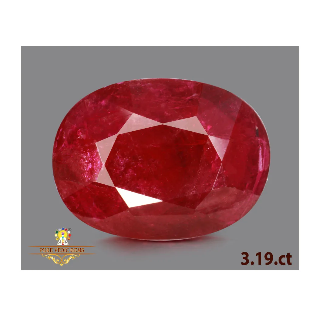 African Ruby 3.18ct. (Super Premium) view 2