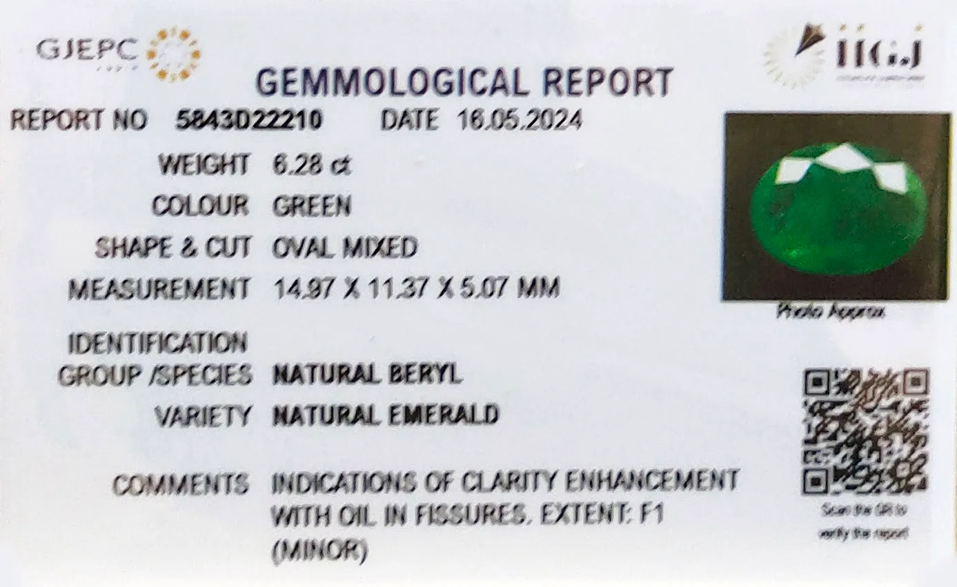 Emerald 6.28ct. (Premium) view 2