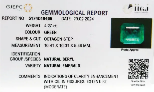 Emerald 4.27ct. (Luxury) view 3