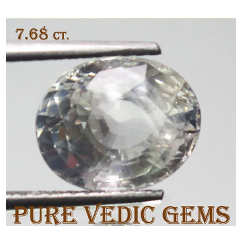 White Sapphire 7.67ct.On-Demand view 3