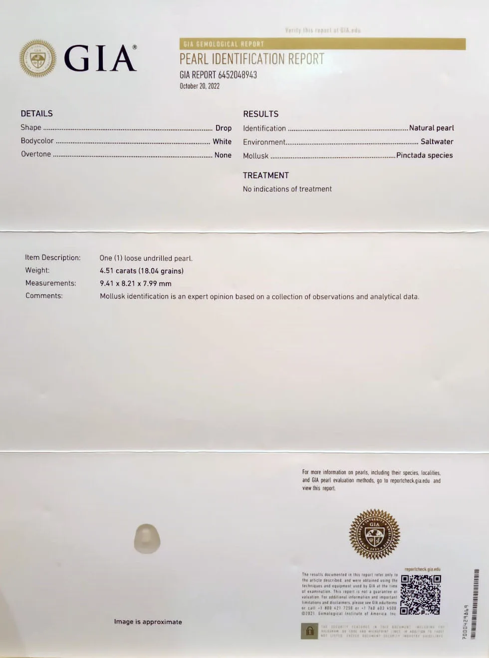 Basra Pearl 4.51ct.On-Demand view 2