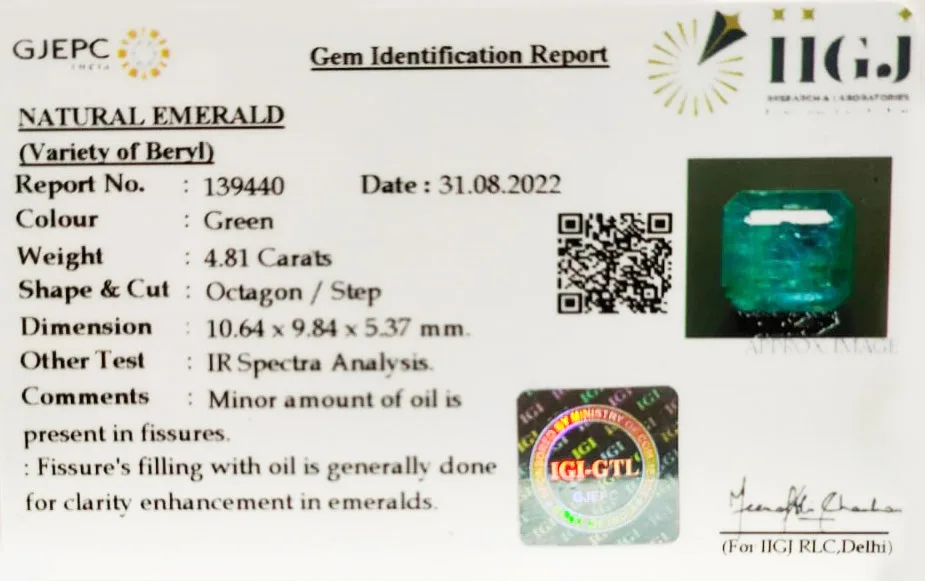 Emerald 4.81ct. (Economy) view 2