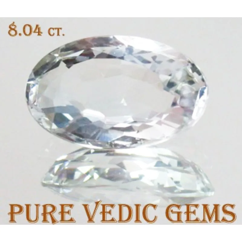 White Topaz 8.04ct.