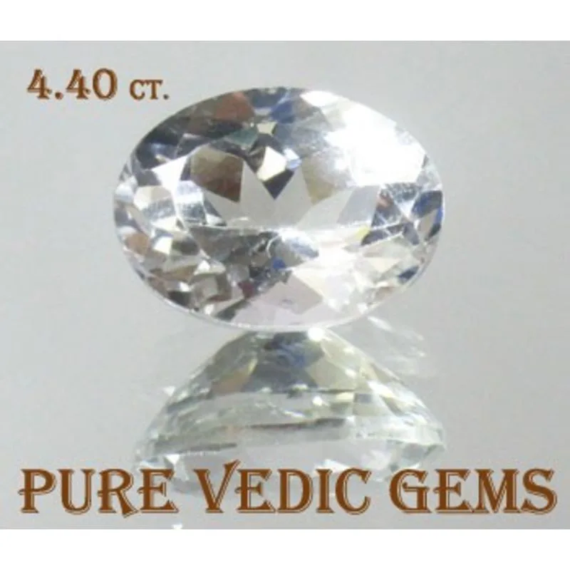 White Topaz 4.40ct. — image 1