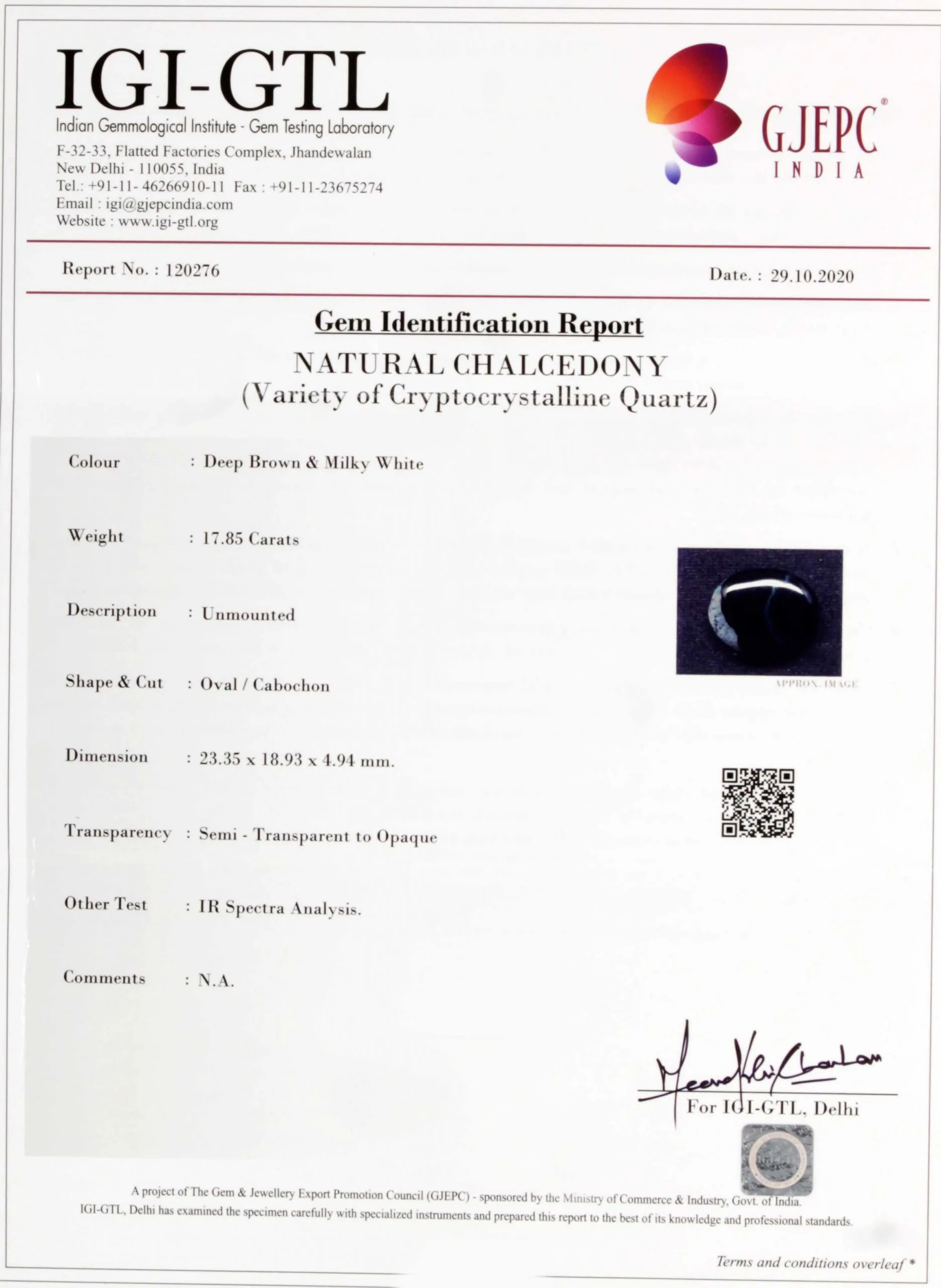 Hakik 17.85ct. view 3